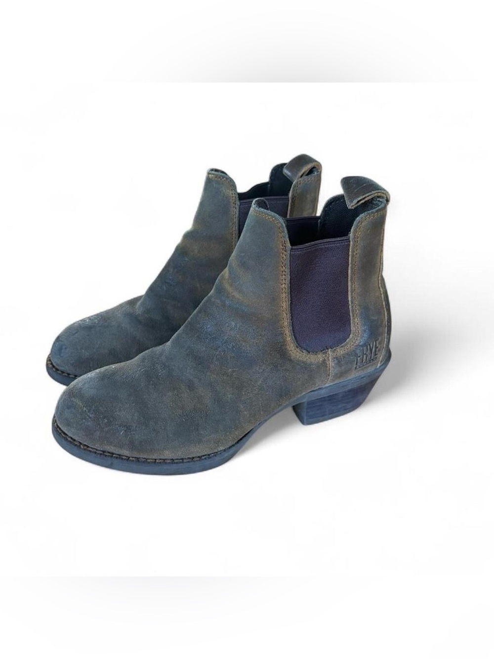 Frye Brown Suede Chelsea Ankle Boots 5.5 Slip Resistant Western Boho Work Rugged